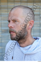 Head Man White Casual Slim Bearded Street photo references